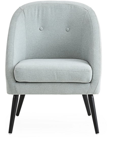 Image For Tweed Accent Chair - Chair (519x804), Png Download