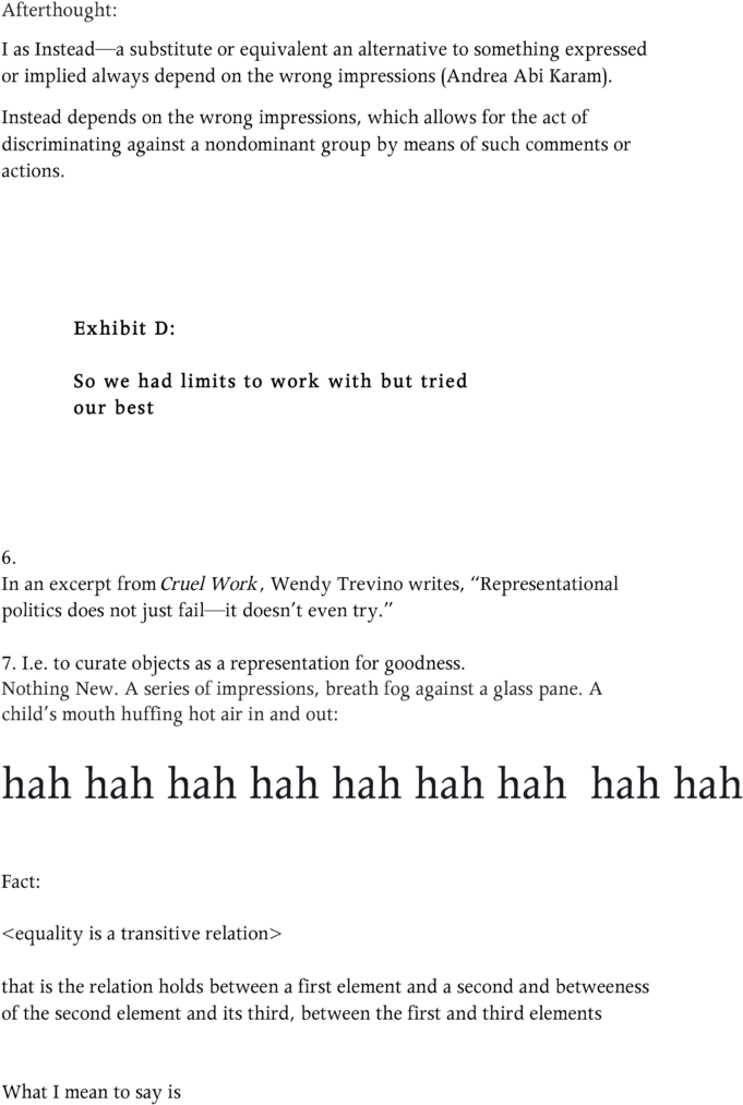 I As Instead A Substitute Or Equivalent An Alternative - The Wrong Impressions (744x1024), Png Download
