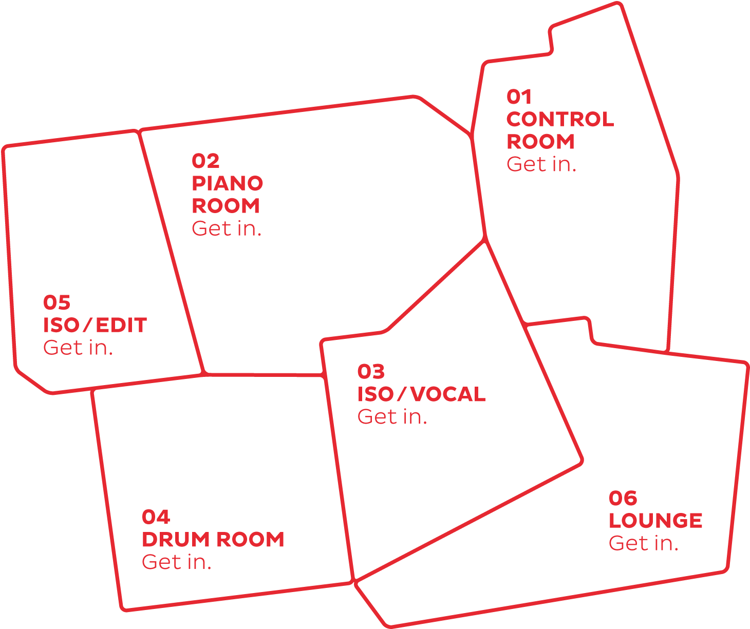 Recording Studio Map (1460x1225), Png Download