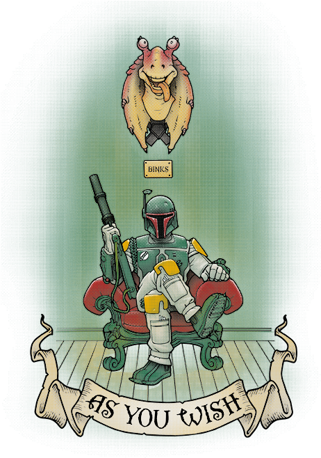 Https - //www - Qwertee - - Star Wars (500x741), Png Download