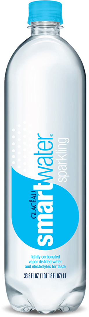 Smartwater Sparkling (329x1200), Png Download