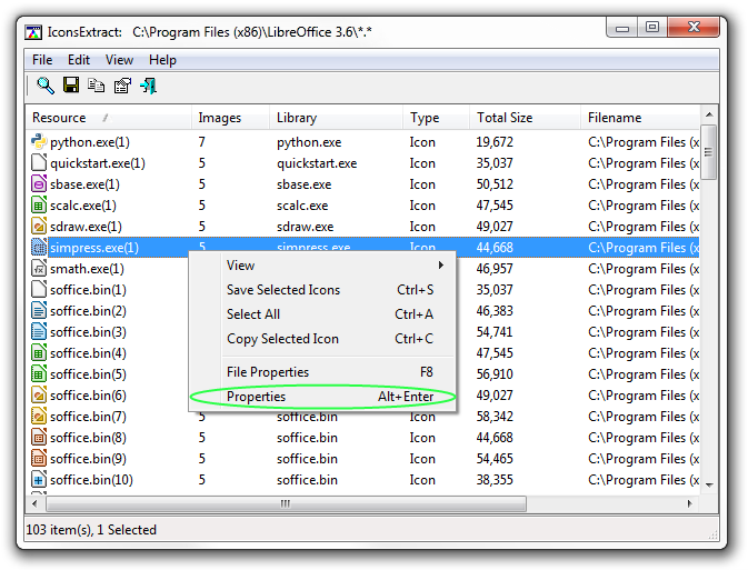 Saving Individual Icons As Pictures In Iconsextract - Heidisql Import Csv (673x513), Png Download