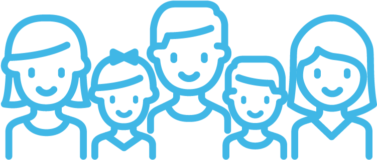 Individual & Group Support - Family (801x561), Png Download