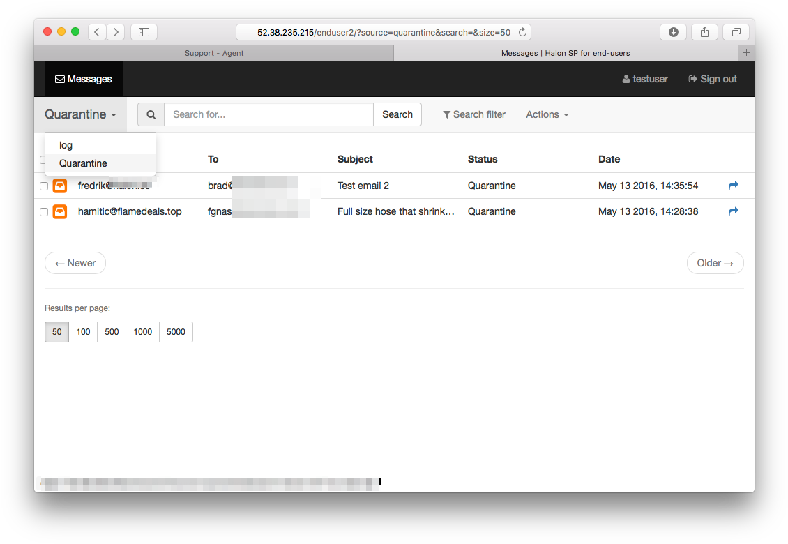 You Can Access The Quarantine From Inside The Message - Portable Network Graphics (1145x791), Png Download