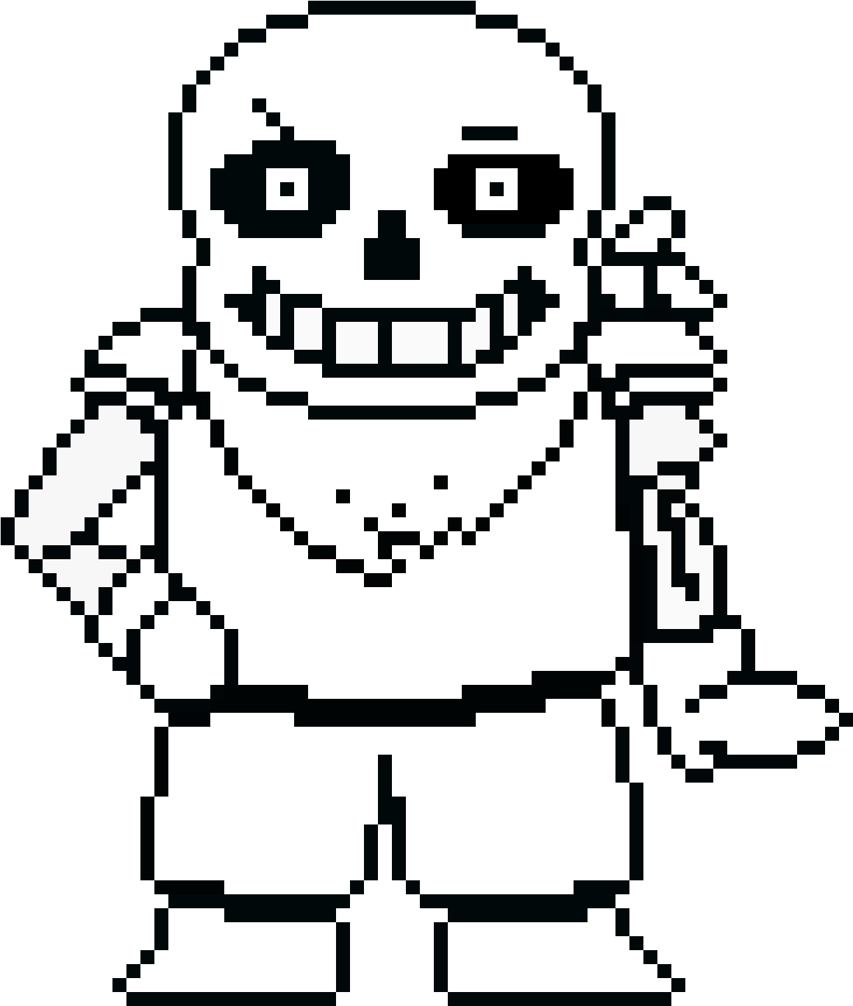 Big Us Sans Fight - Blueberry Sans Pixel (1400x1580), Png Download