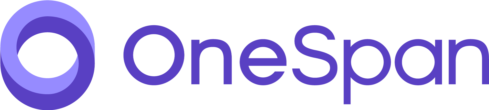 Logo Without Tagline - Onespan Sign (1920x436), Png Download