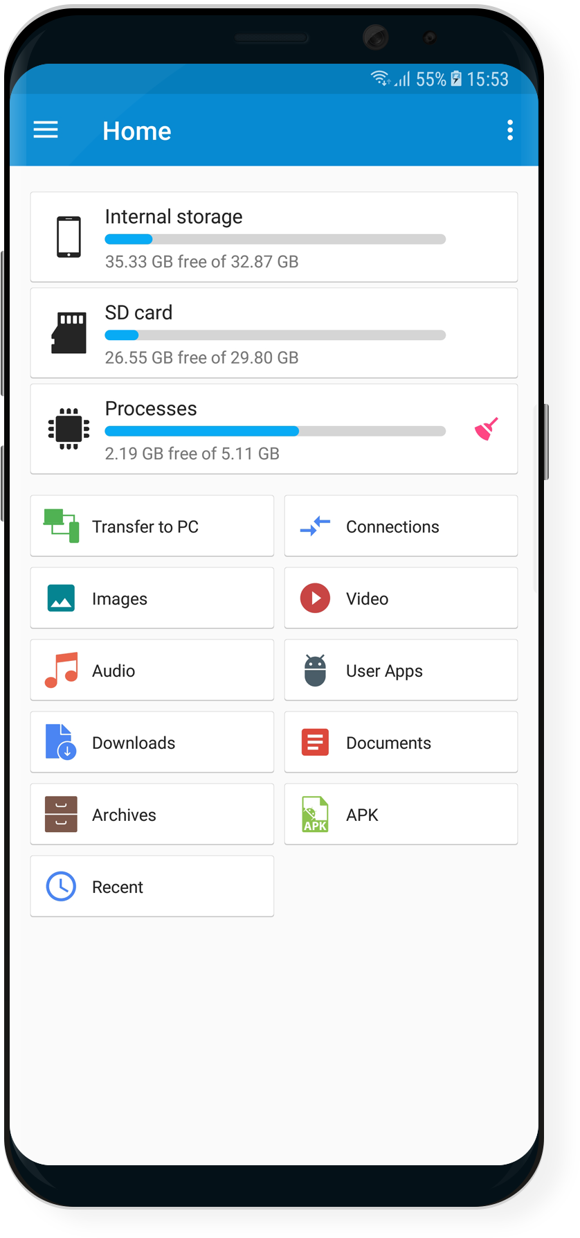 File Manager Is A Powerful Application Which Provides - File Manager (908x1840), Png Download