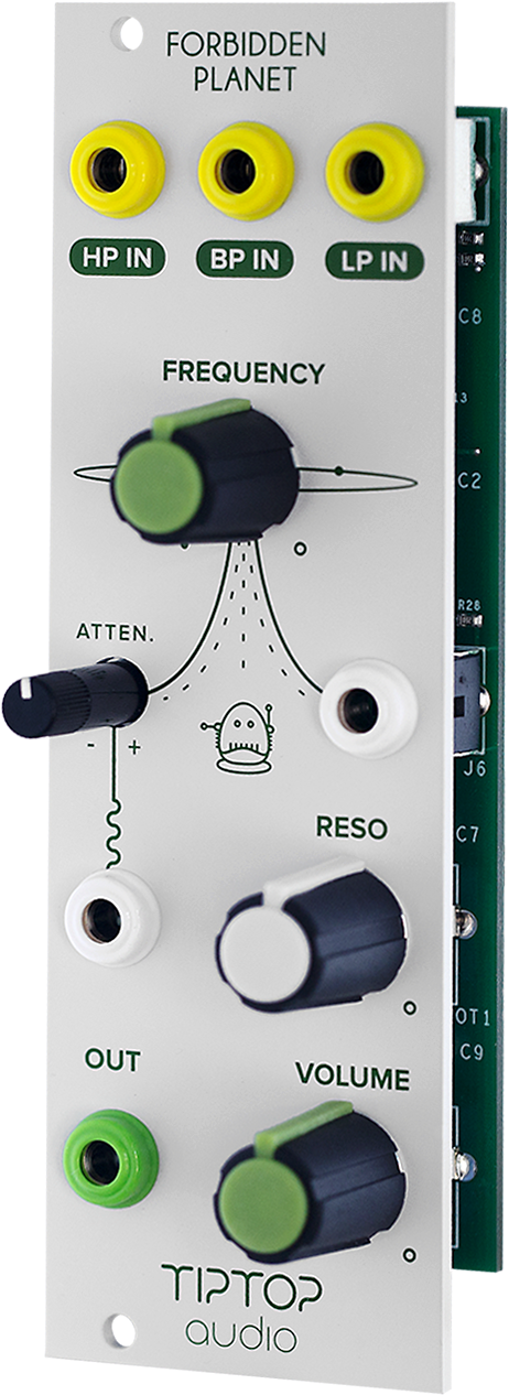 Tiptop Audio Forbidden Planet Analog Filter Eurorack - Forbidden Planet Filter (462x1300), Png Download