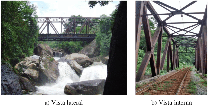 Ponte Da Cachoeira Da Fumaça - Truss Bridge (850x445), Png Download