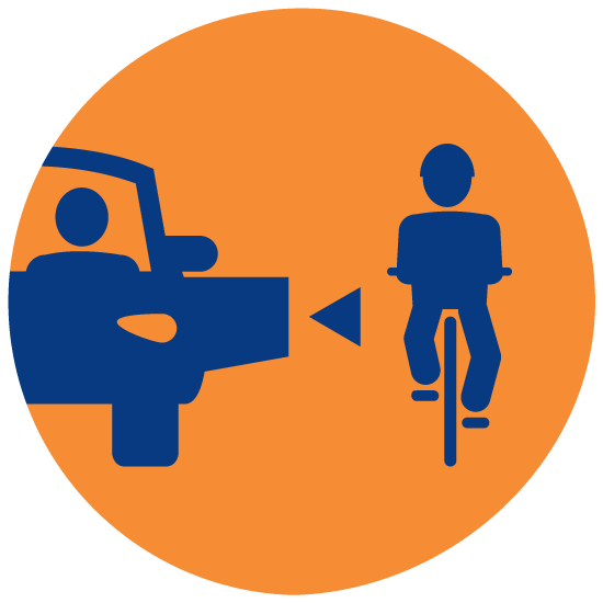 Avoid The Door Zone - Bicycle Safety (563x563), Png Download