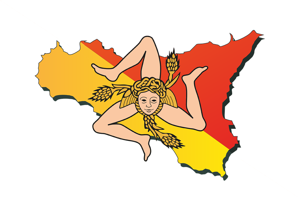 Lucio Castiglia Liked This - Sicilian Flag (960x636), Png Download