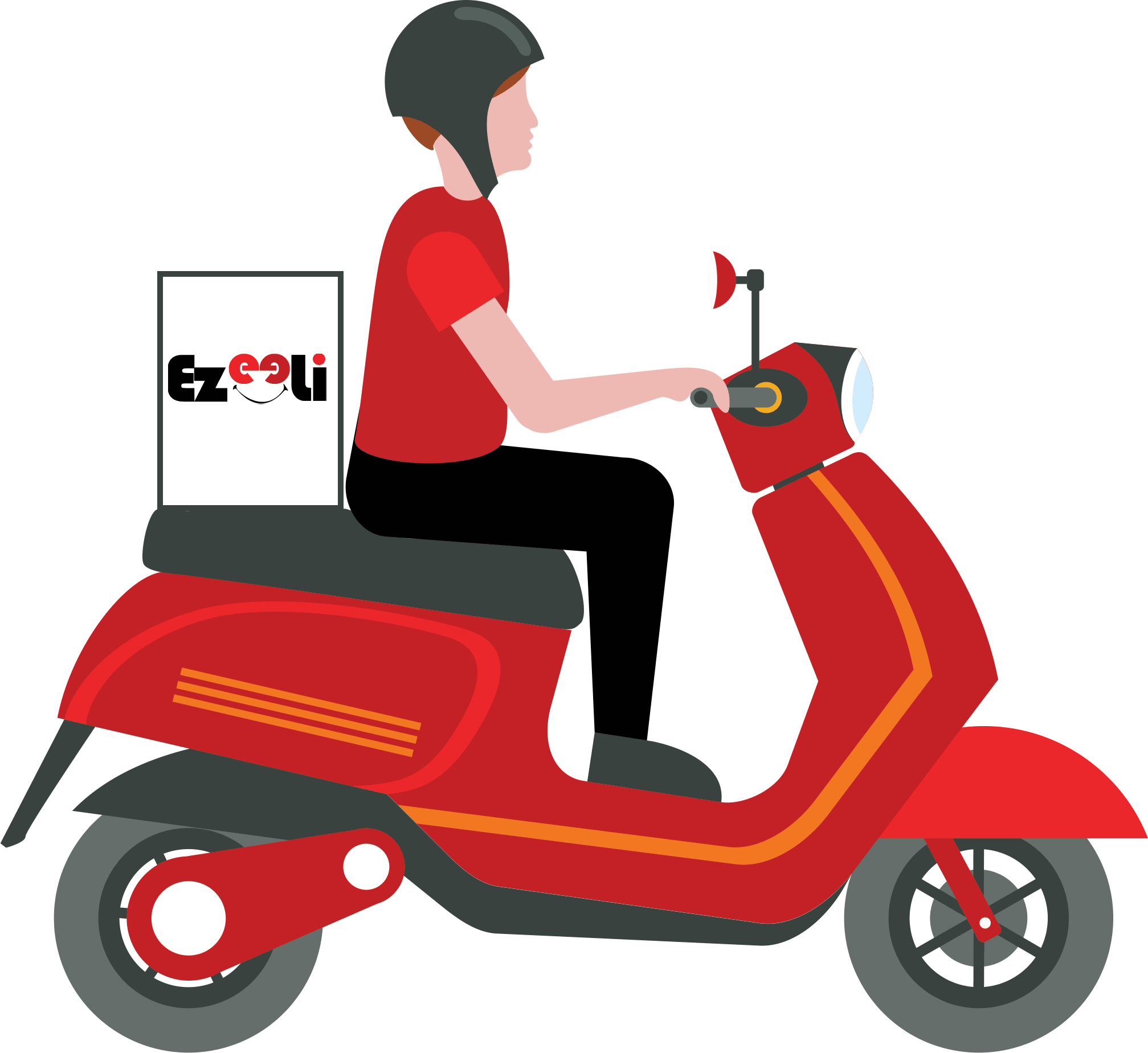 Online Delivery Service Delivery Service In Jaipur - Delivery Motor Gif (2015x1849), Png Download