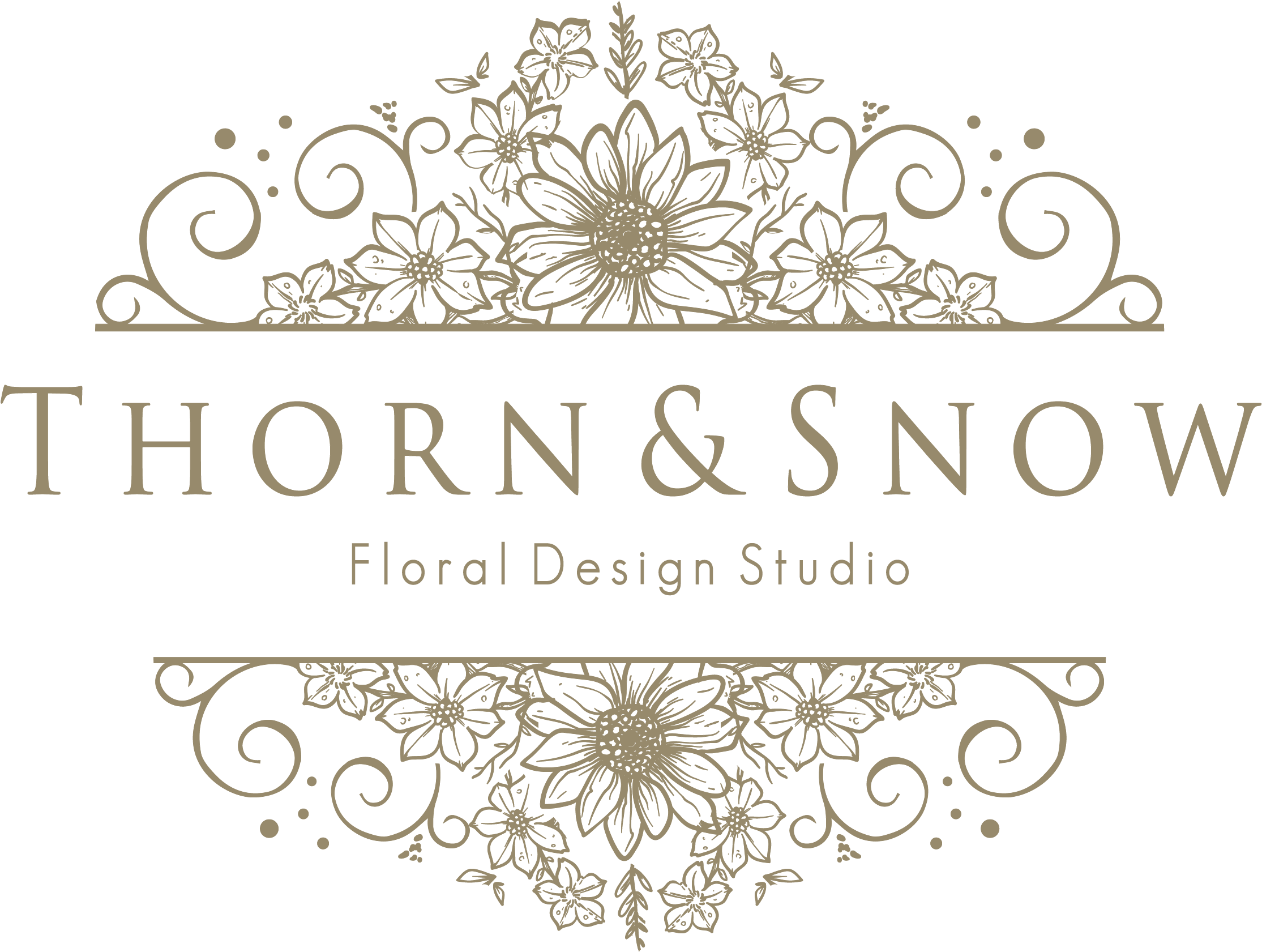 Company Floral Design Logo - Circle (2235x1682), Png Download