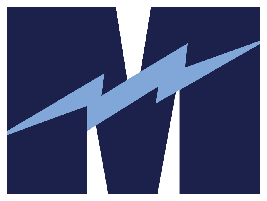 Blue Streaks Png Clip Art Black And White Download - Magnificat High School Logo (1036x778), Png Download