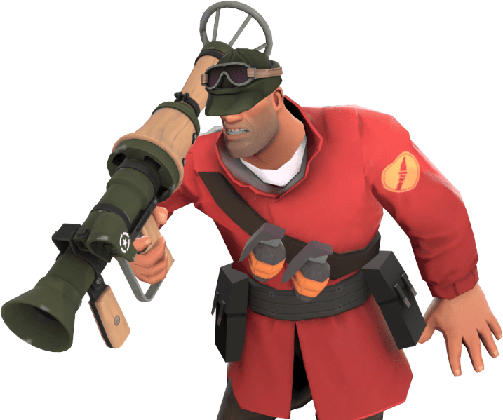 It's Been A While, Maggots - Soldier Tf2 Liberty Launcher (717x599), Png Download