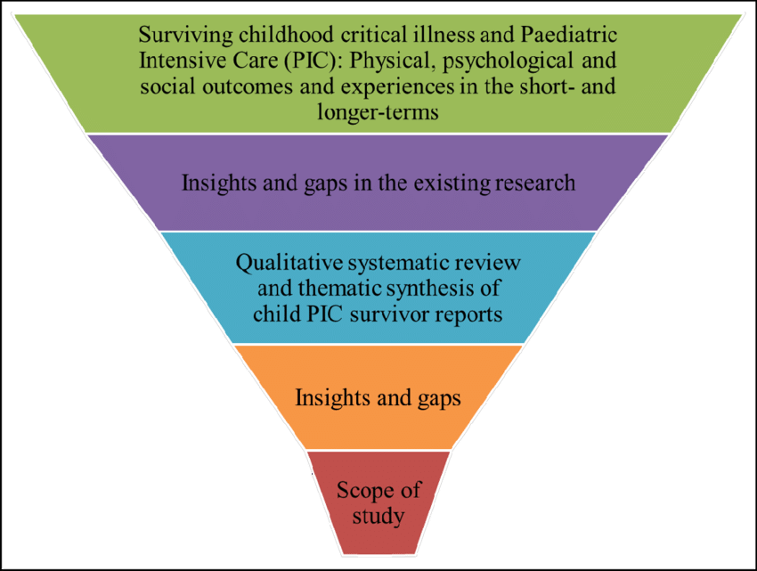 Funnel Structure Of Chapter Two - Literature Review Thesis Funnel (850x641), Png Download