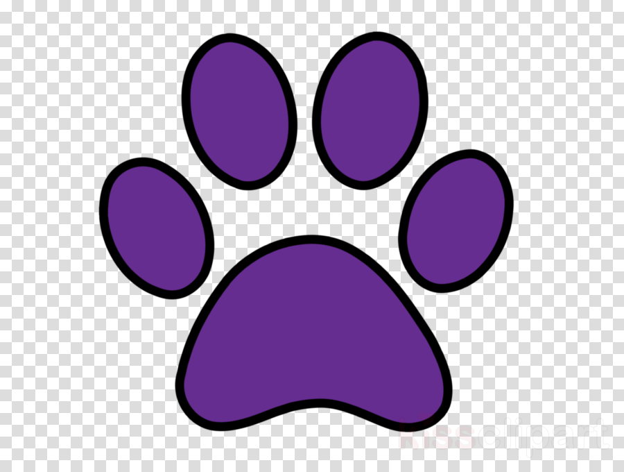 Purple Dog Prints Clipart Dog Paw Cat - Vinyl Record With No Background (900x680), Png Download
