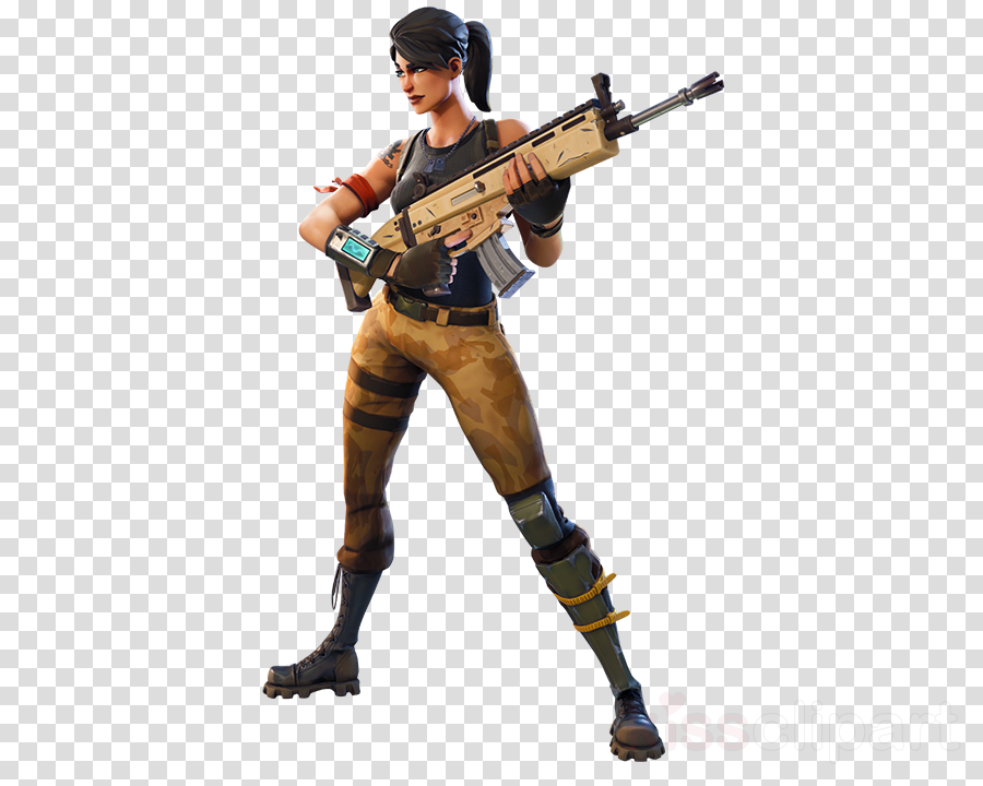 Download Fortnite Character With Gun Png Clipart Fortnite - Fortnite Super Smash Bros (900x720), Png Download