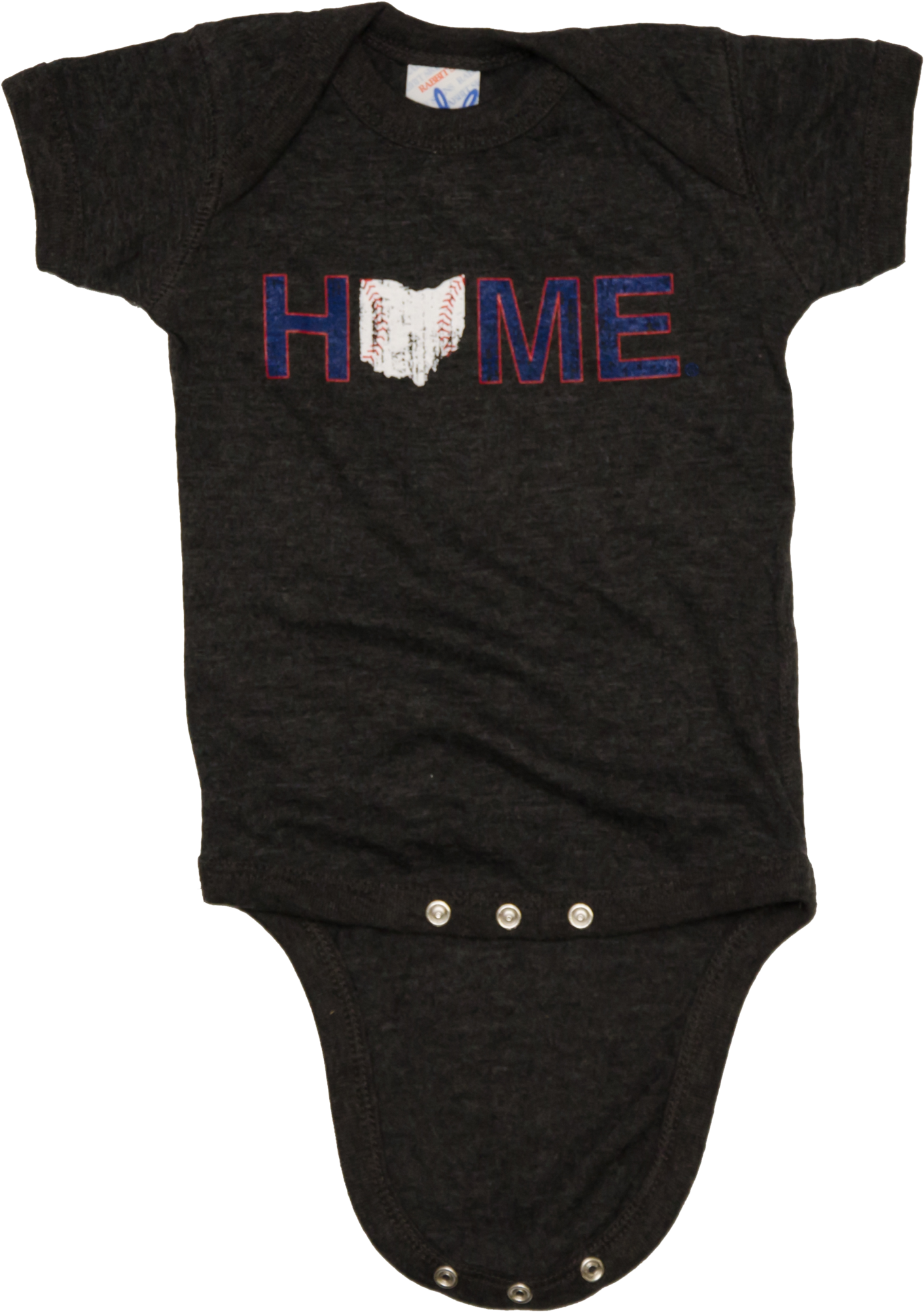 Ohio Onesie - Ohio Home Baseball Onesie- Navy/red/white (1475x2048), Png Download