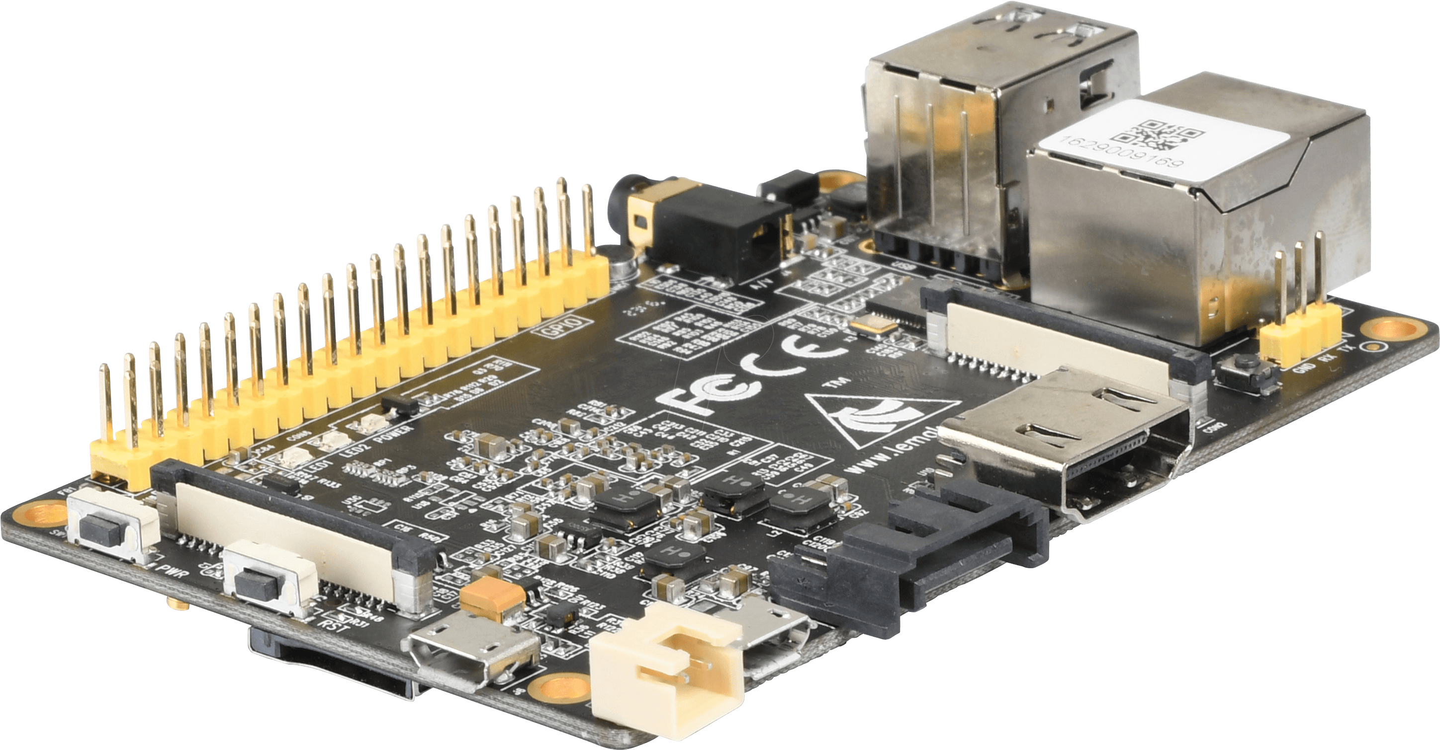 Banana Pi Pro, 1 Ghz Dual, 1 Gb Ddr3, Sata, Wifi Lemarker - Electrical Connector (3000x1575), Png Download