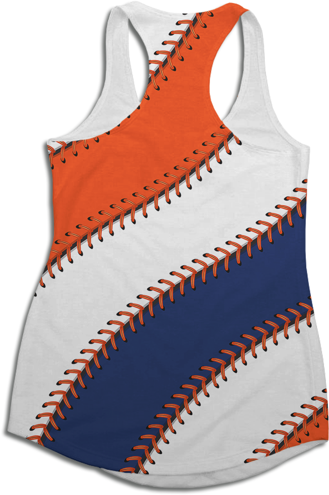 Baseball Stitches Tank - Baseball (900x1089), Png Download