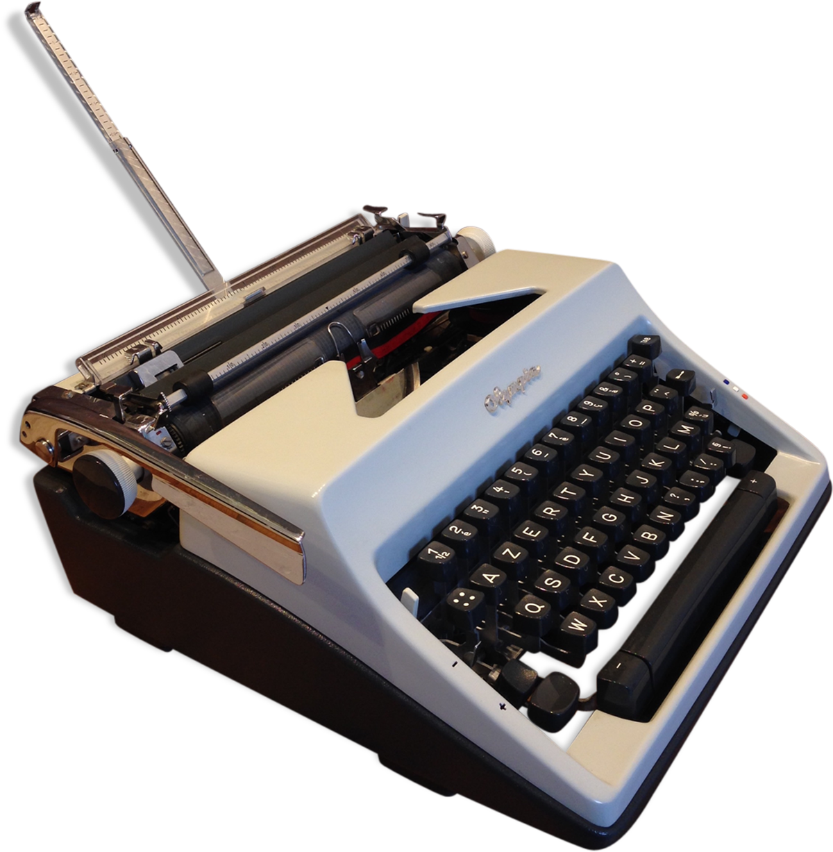 Typewriter Olympia Sm9 And Leather Briefcase - Typewriter (1457x1457), Png Download