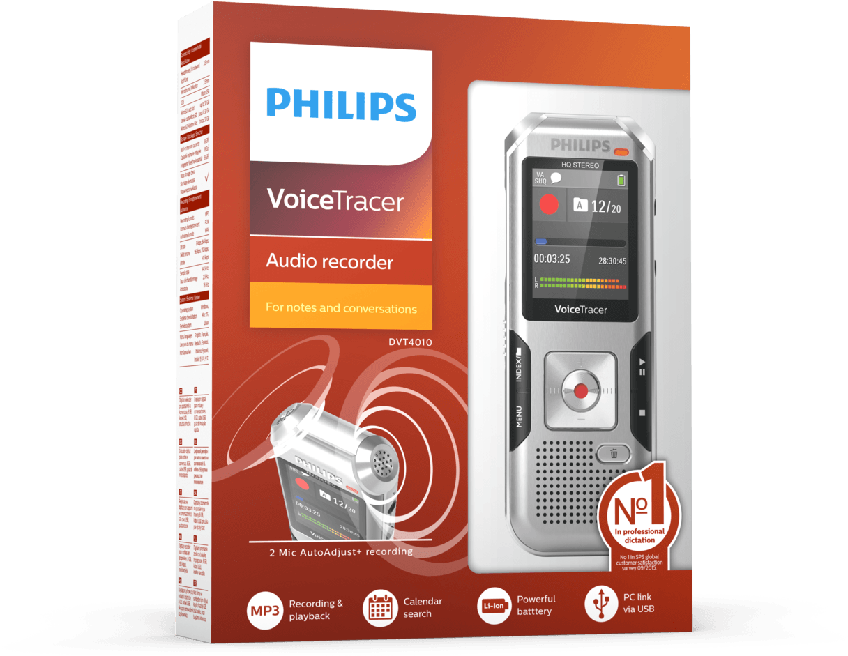Voicetracer Audio Recorder - Philips Dvt2050 Digital Voice Tracer (1273x1000), Png Download