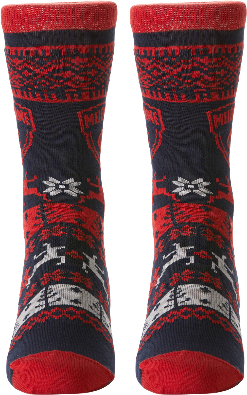 Adelaide Crows Men's Ugly X-mas Socks (2000x2000), Png Download