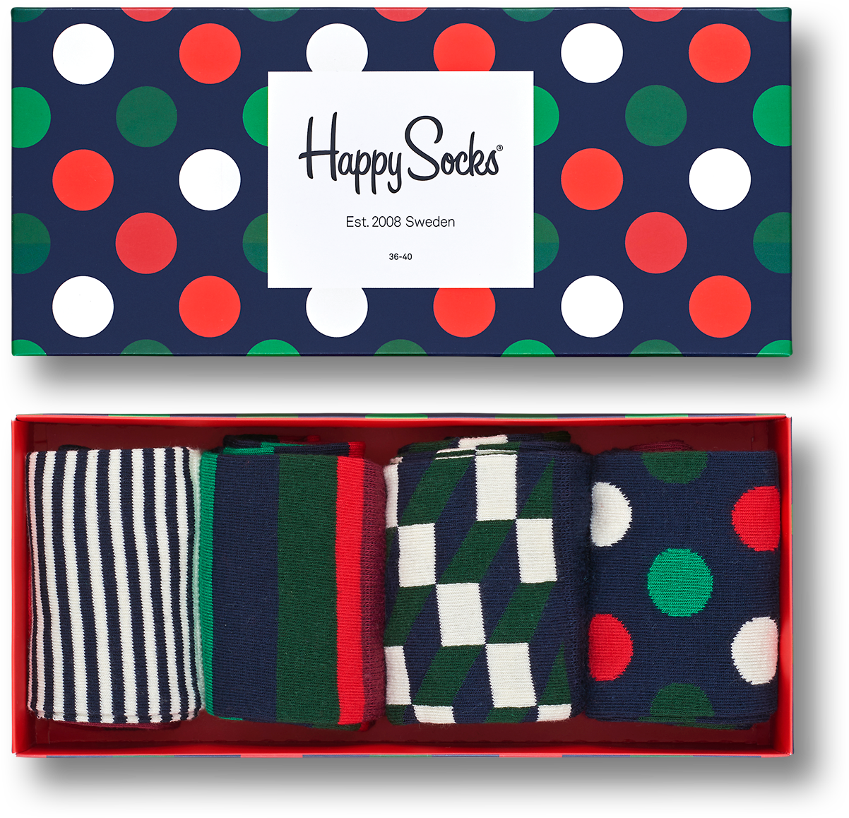 Happy Socks Gift Pack (1460x1600), Png Download