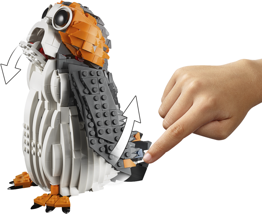 Lego® Star Wars™ Porg - Star Wars Porg Lego (1500x920), Png Download