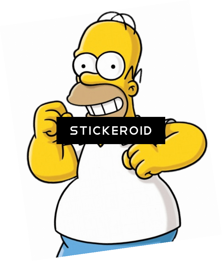 Homer Simpson Happy - Tomtom Homer Simpson - Yards (735x862), Png Download