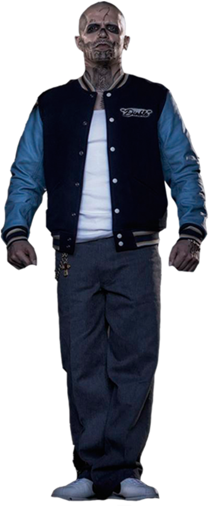 Png Esquadrão Suicida - Suicide Squad El Chato Santana Cosplay Coat Men Casual (752x1063), Png Download