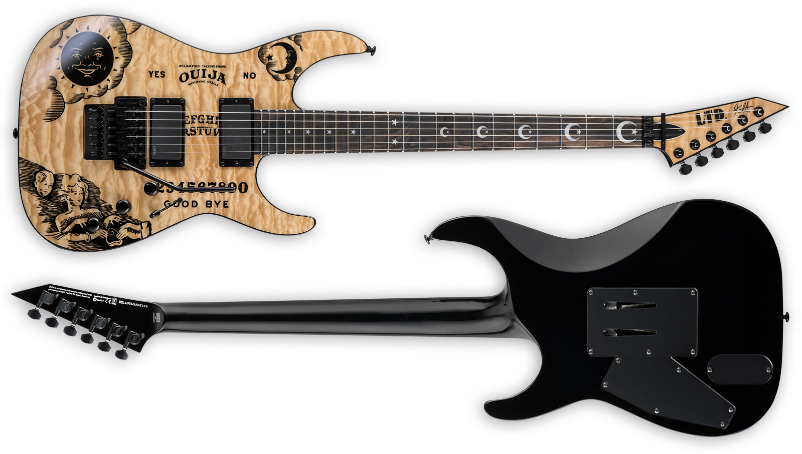 Ltd Kh Ouija™ Natural - Esp Signature Guitars (1600x924), Png Download