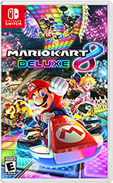 Cover Image For Mario Kart 8 Deluxe - Mario Kart Deluxe Nintendo Switch (600x600), Png Download