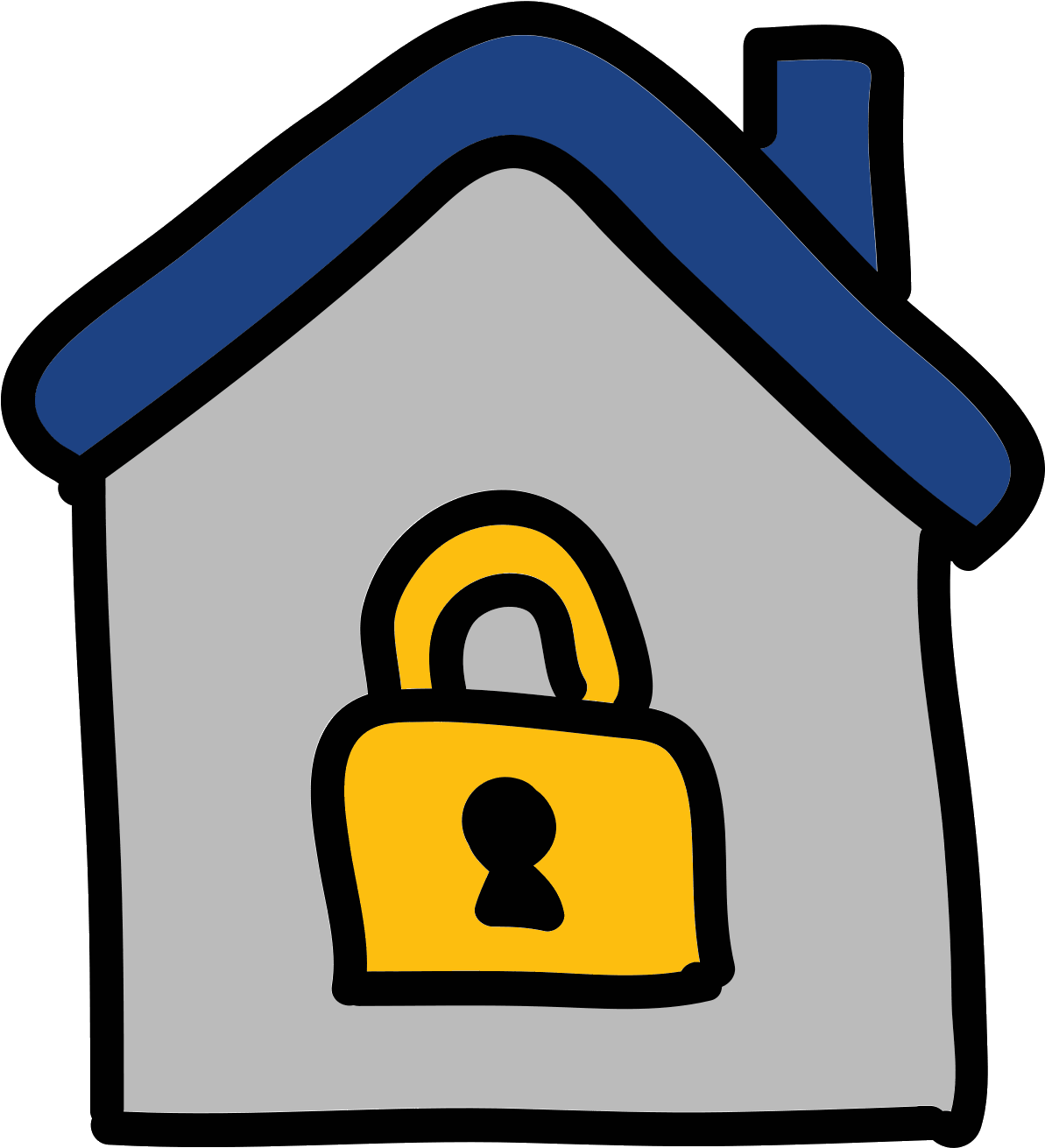 Home Safety Icon - House (1600x1600), Png Download
