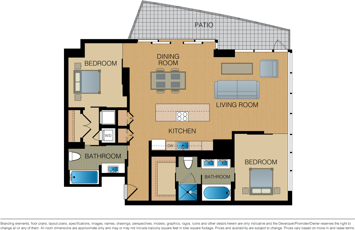 Essex Skyline At Macarthur Place Apartments (1300x867), Png Download