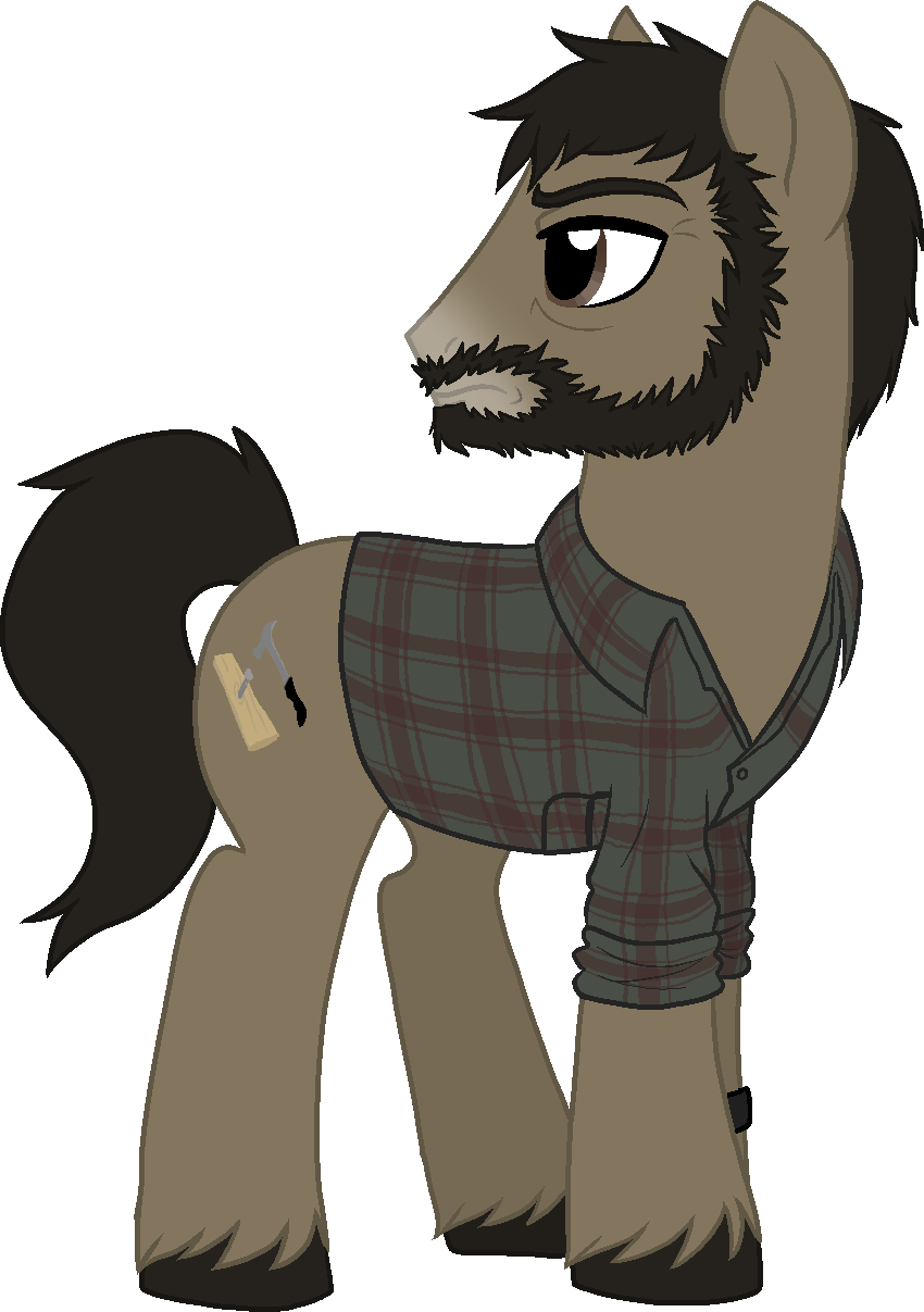 Tambelon, Joel, Male, Ponified, Pony, Safe, Solo, Stallion, - Joel Pony Last Of Us (850x1207), Png Download