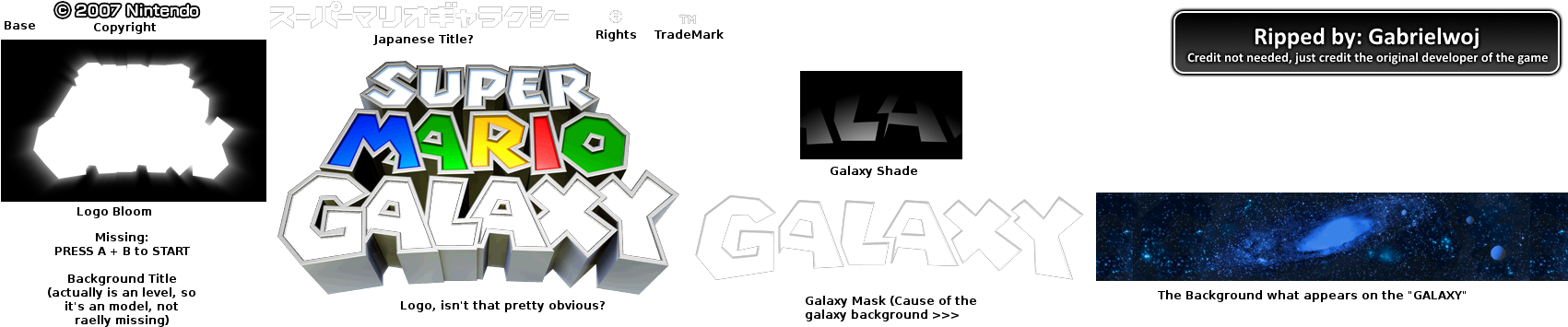 Click For Full Sized Image Title Screen - Super Mario Galaxy 2 (1708x408), Png Download