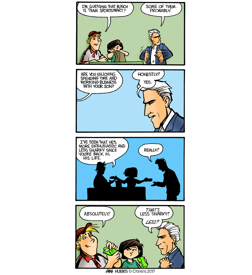 Hubris- Father/son Business - Comics (980x954), Png Download