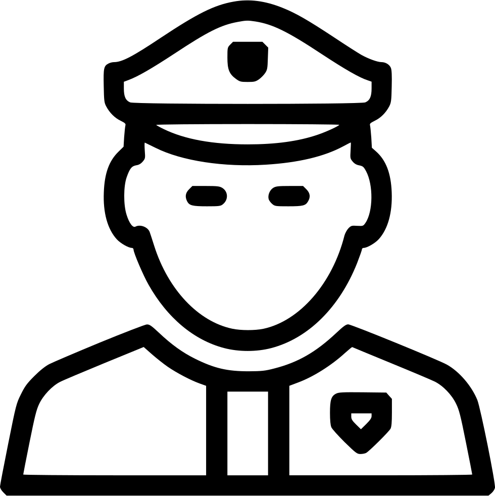Png File - Icon Police White (980x982), Png Download