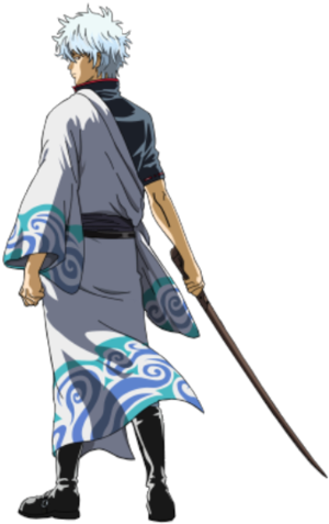 Gintama Png - Gin Tama Wall Scroll - Gintoki (900x506), Png Download