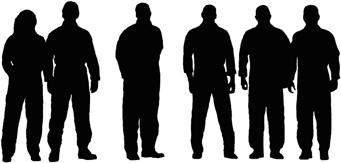Siluetas Grupos Personas Png (1280x720), Png Download