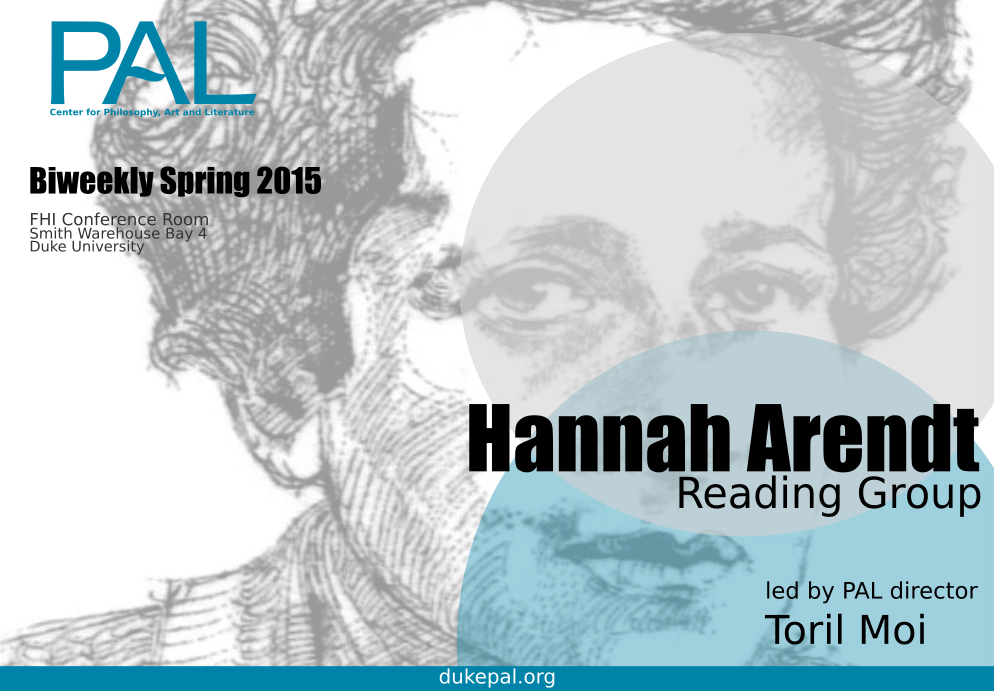 Join Pal Director Toril Moi For This Biweekly Spring - Hannah Arendt (994x691), Png Download