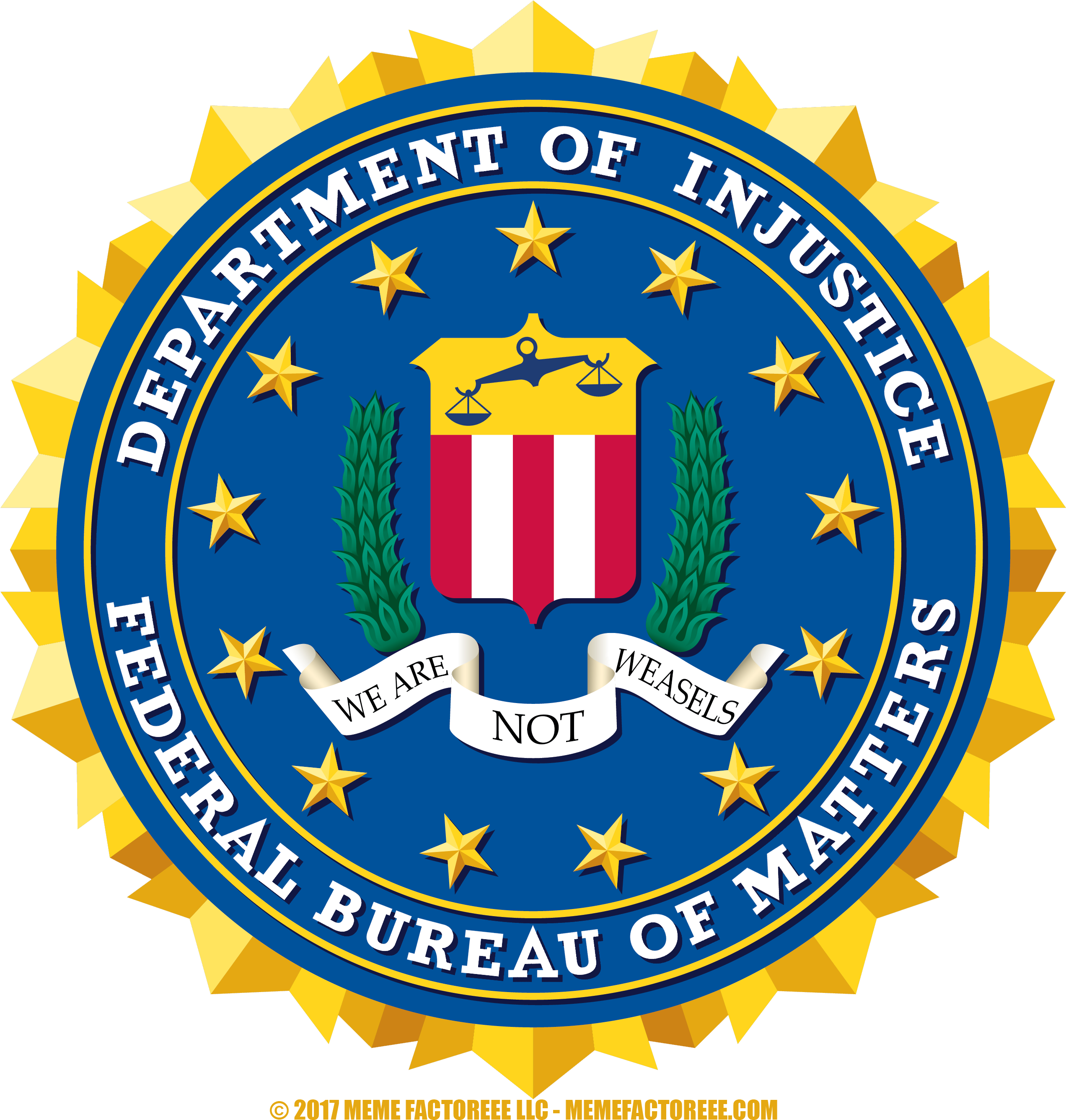 My Crack At The New Fbi Logo - Us Fbi (3000x3000), Png Download