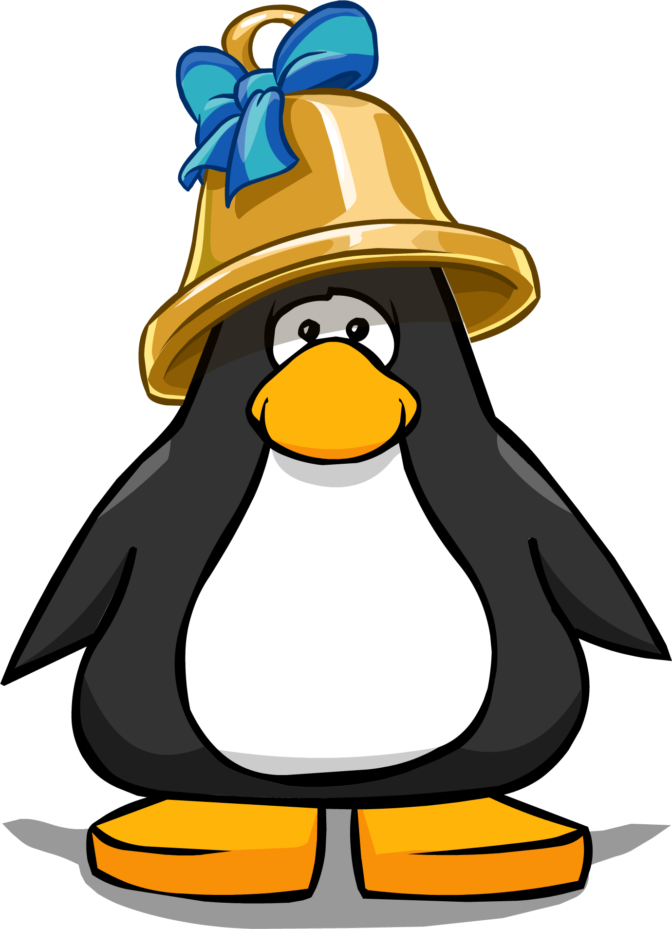 Big Bell Player Card - Penguin With A Horn (1380x1907), Png Download