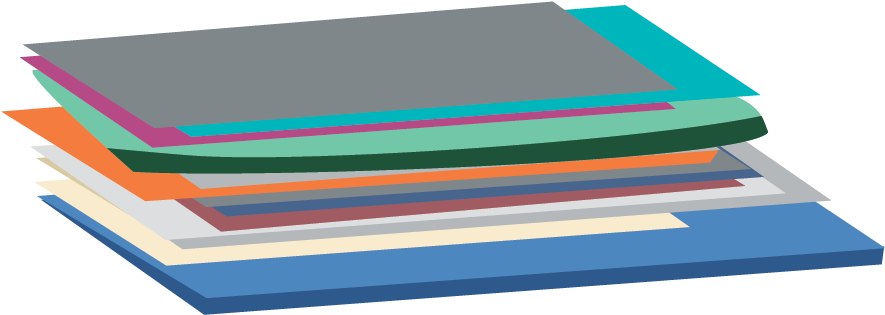 Paper Cartoon Illustration - Stack Of Paper Cartoon Png (1247x924), Png Download