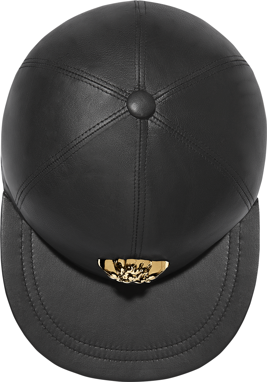 Medusa Leather Cap - Versace Medusa Leather Cap - Black (1425x2000), Png Download
