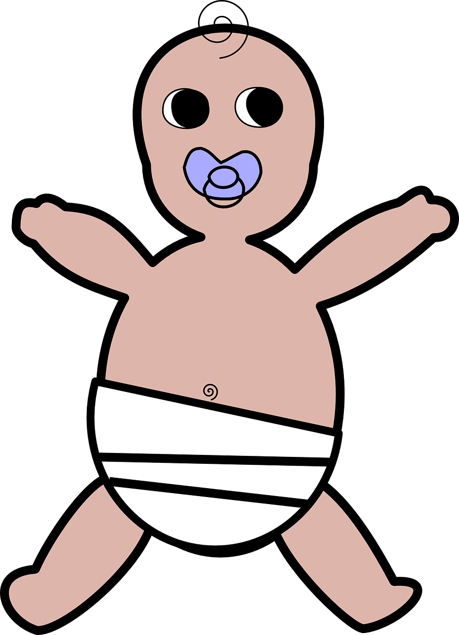 Banner Black And White Download Baby Child Little Image - Ugly Baby Clipart (925x1280), Png Download