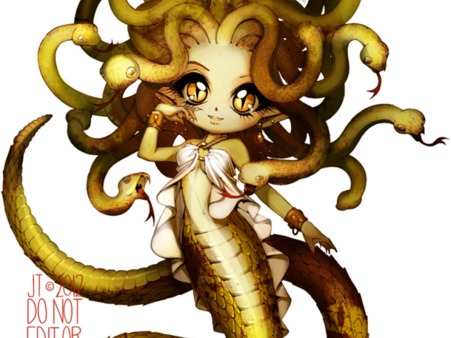 Medusa Clipart Transparent - Greek Mythology Medusa Anime (640x480), Png Download