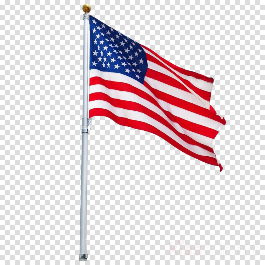 American Flag Pole Clipart United States Of America - Telescopic Flagpole (900x900), Png Download
